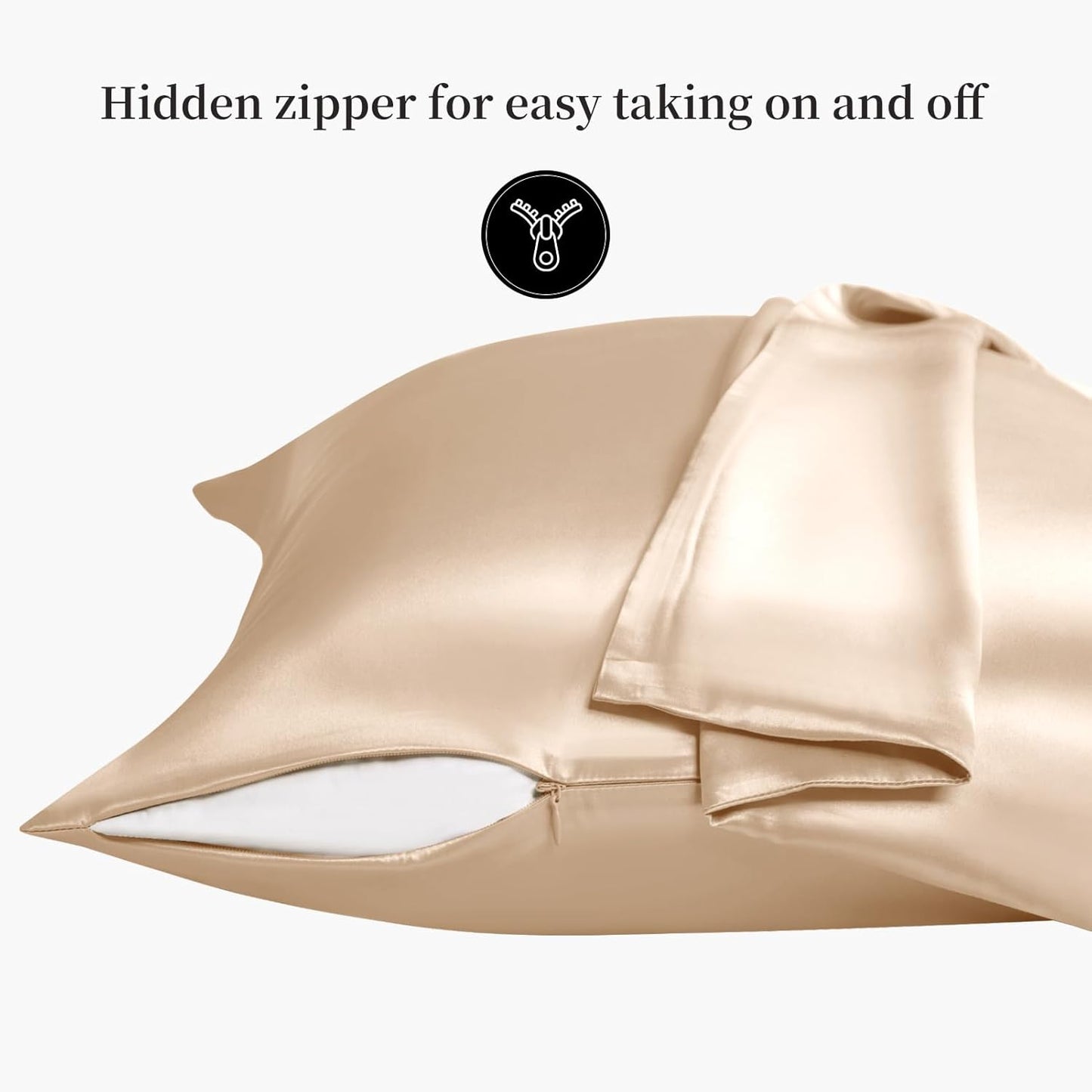 GlowLine Pro™ Beauty Sleep Silk Pillowcase (22 Momme Pure Mulberry Silk)